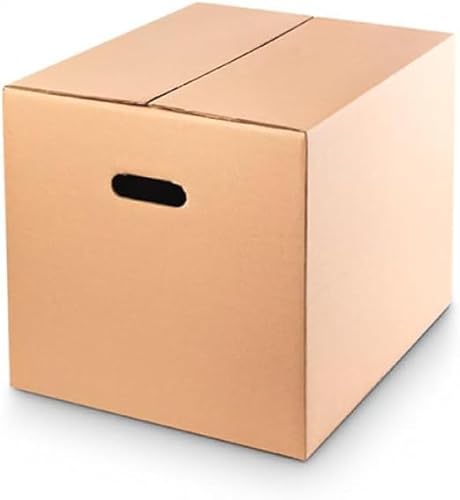 Cajas de Cartón para Mudanza con Asas - Almacenaje Resistente y Extrafuerte 60x40x40 cm - Envíos y Embalaje Apilables (Pack de 30)