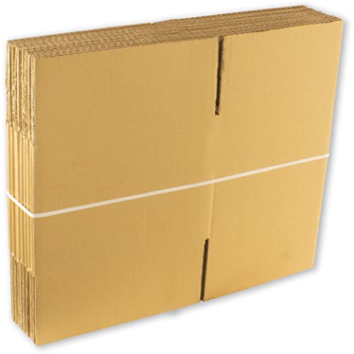 Pack 10 cajas Carton, 230x190x160 mm, Caja para Pedidos, Almacenaje, Envio, Paquetes, mudanza, Envios de Libros, Kit para mudanzas, grandes y baratas