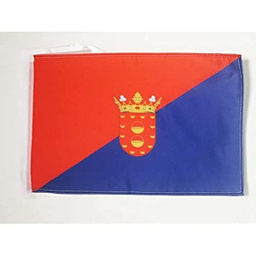 AZ FLAG Bandera de Lanzarote 45x30cm - BANDERINA DE Lanzarote EN Las Islas CANARIAS 30 x 45 cm cordeles